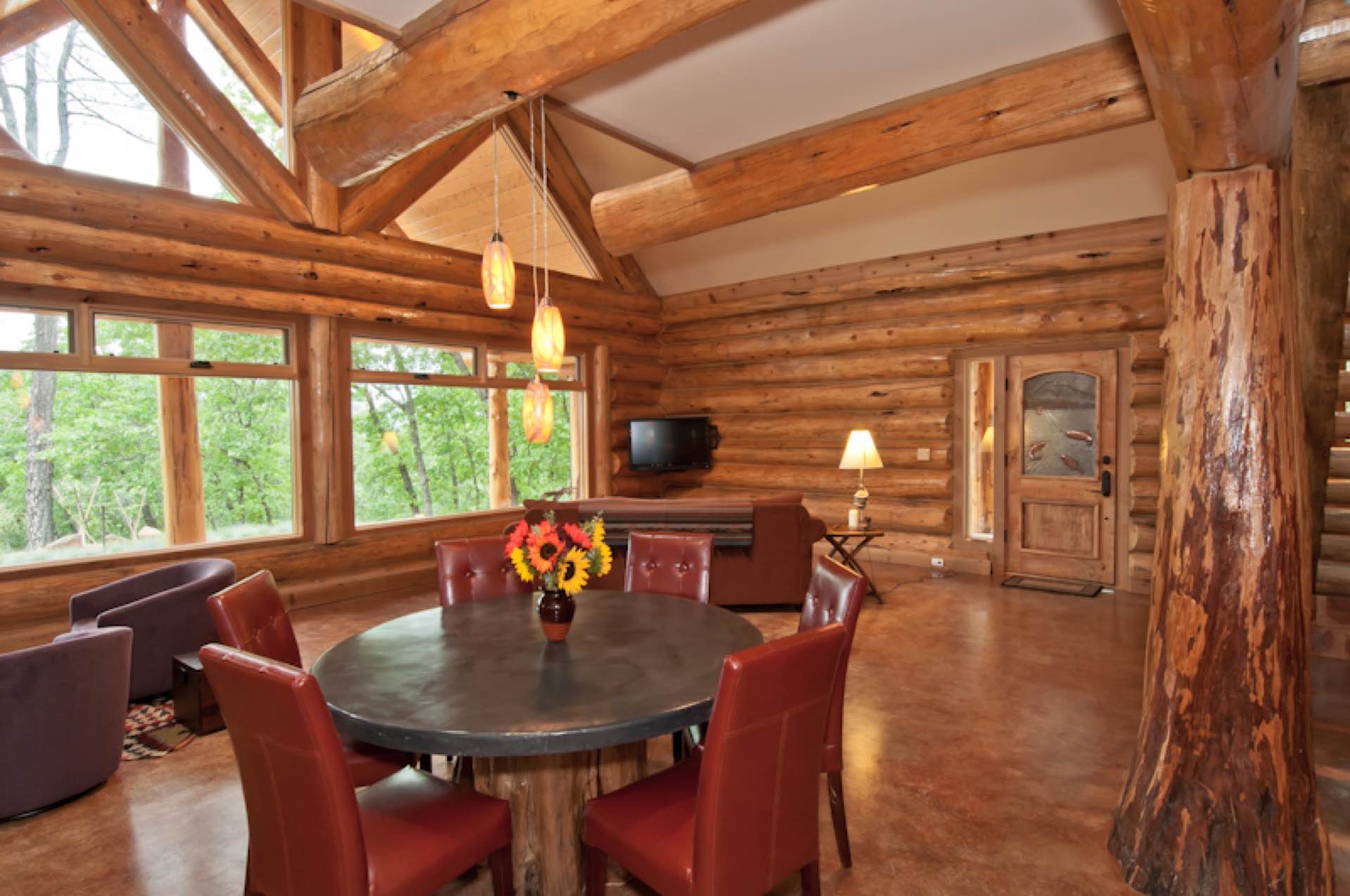 Sierra custom log home photo