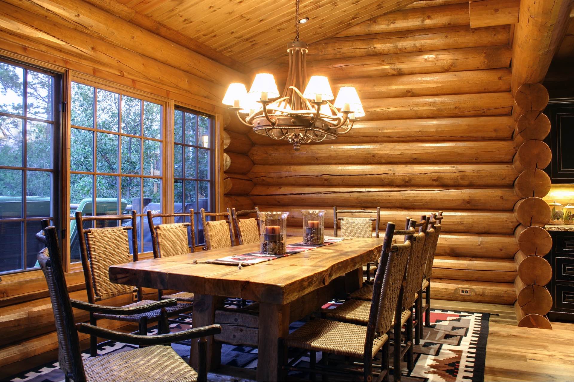 Sierra custom log home photo