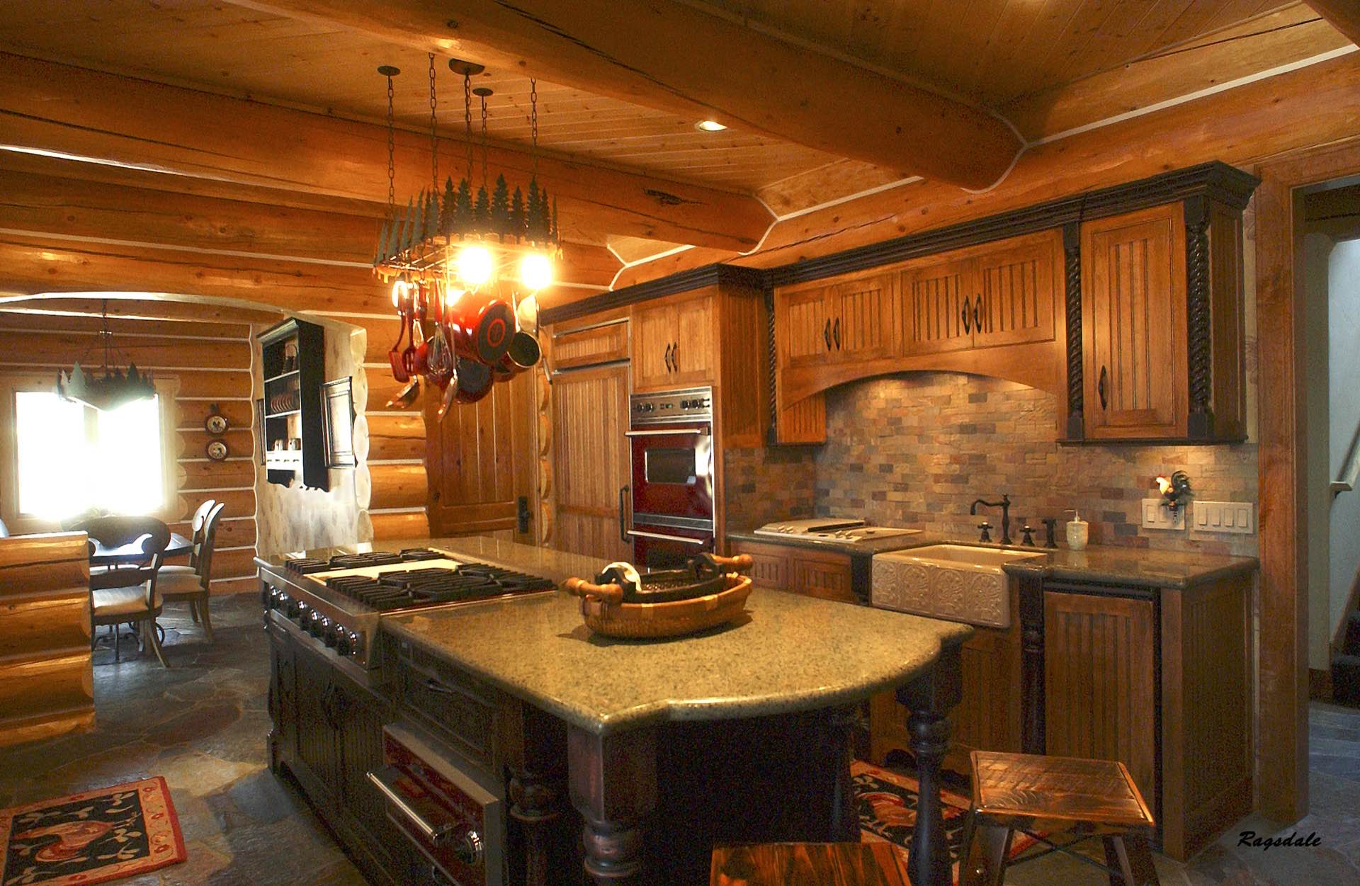 Sierra custom log home photo