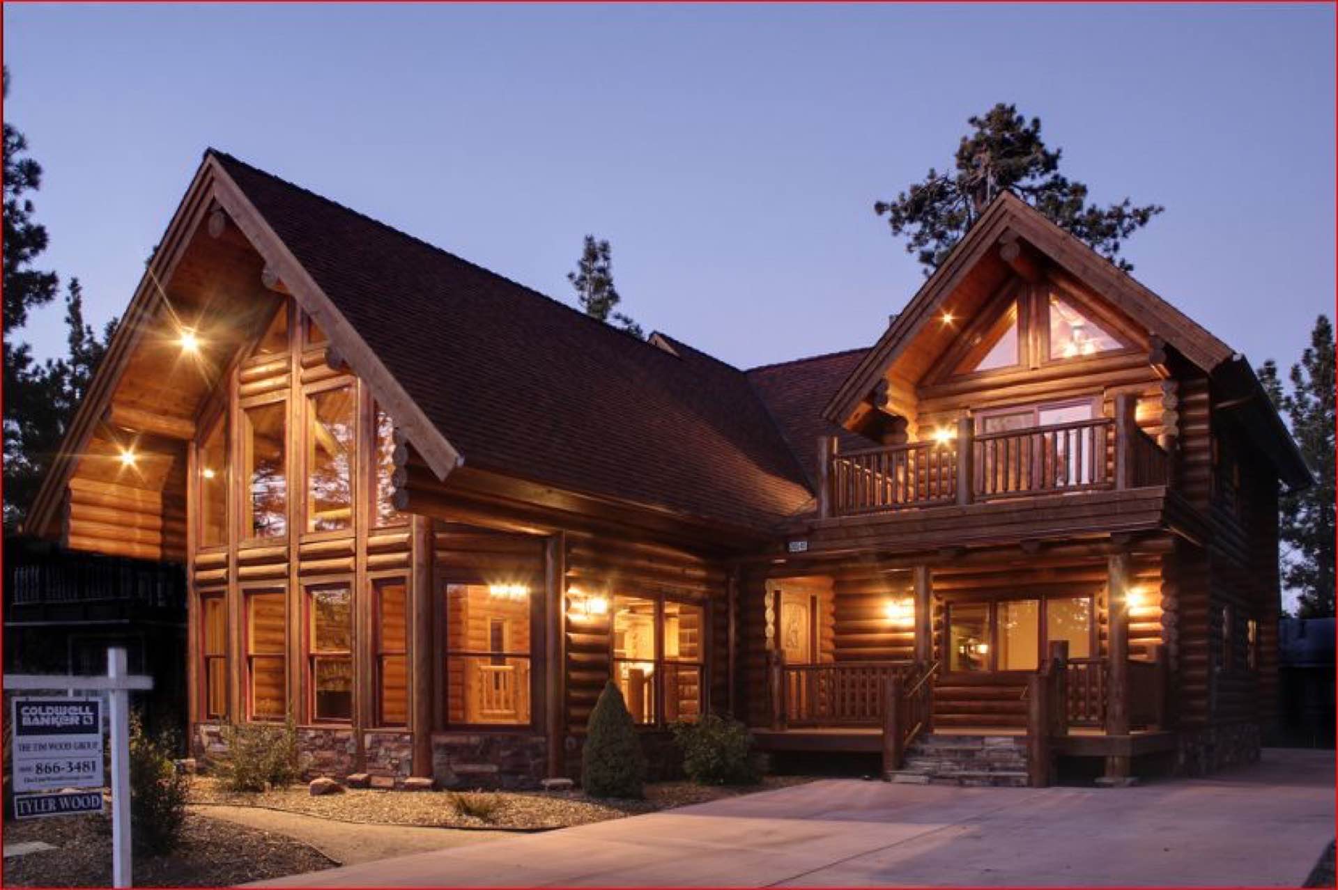 Sierra custom log home photo