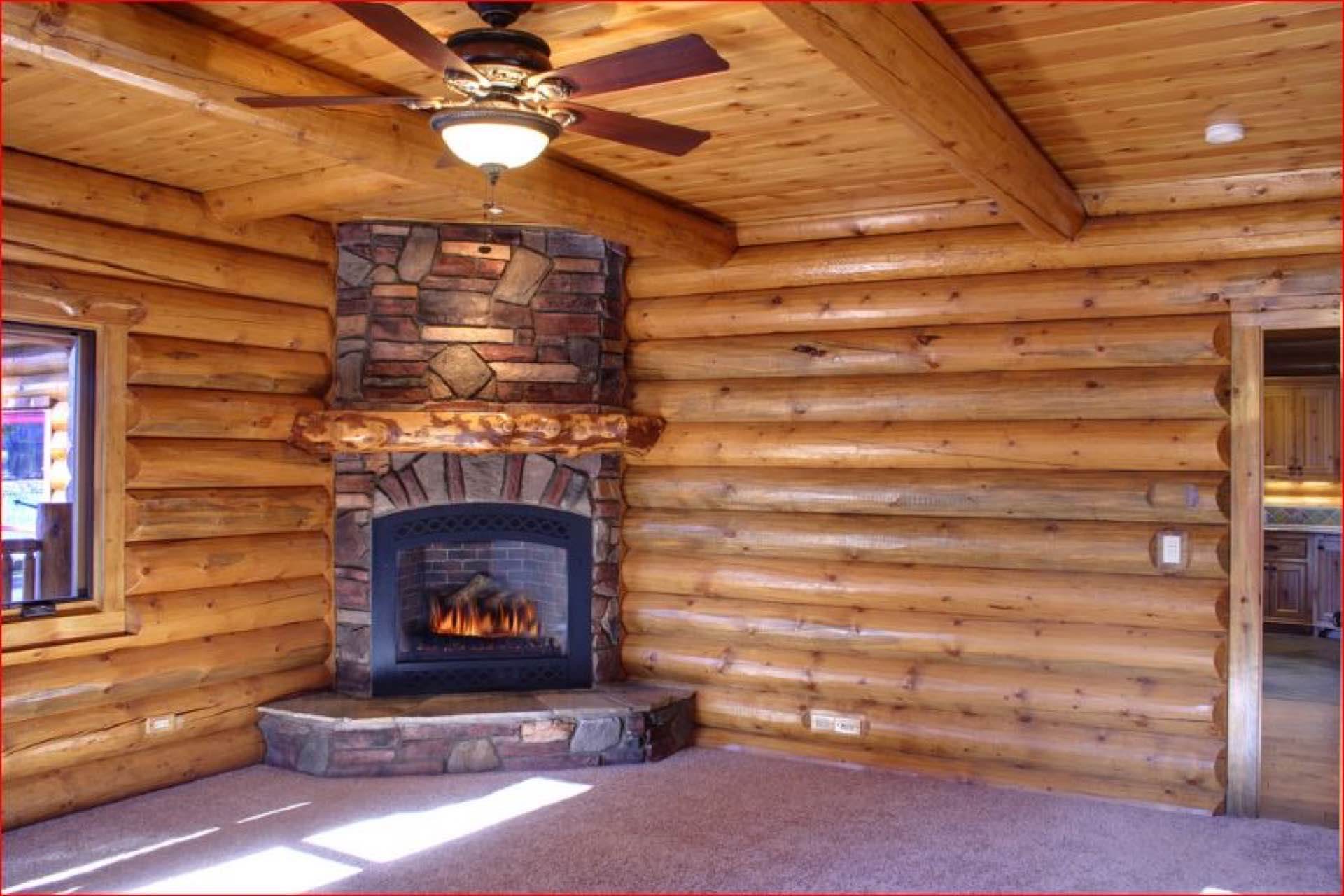 Sierra custom log home photo