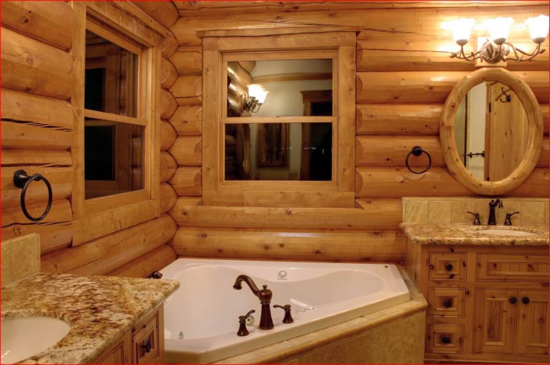 Sierra custom log home photo
