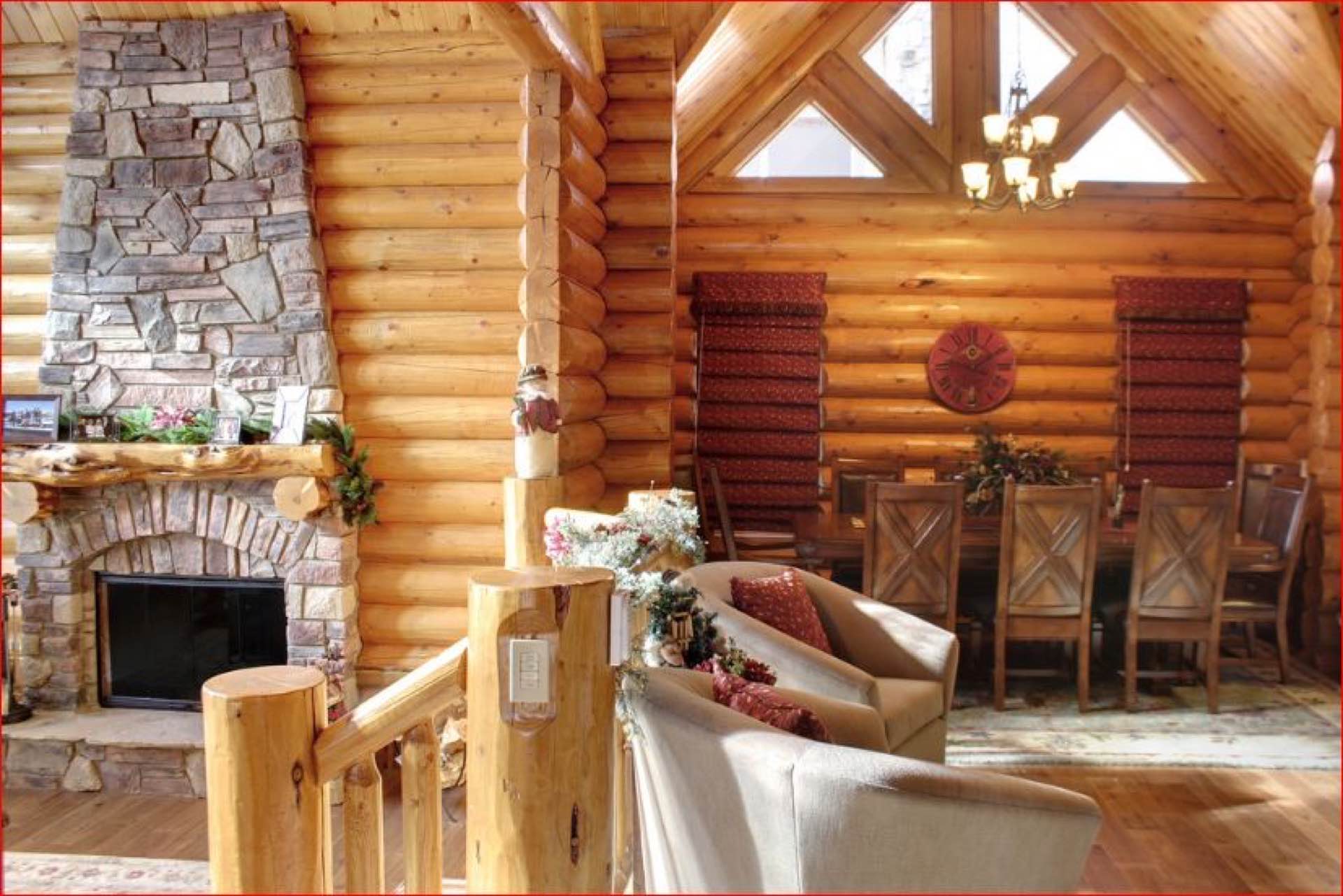 Sierra custom log home photo