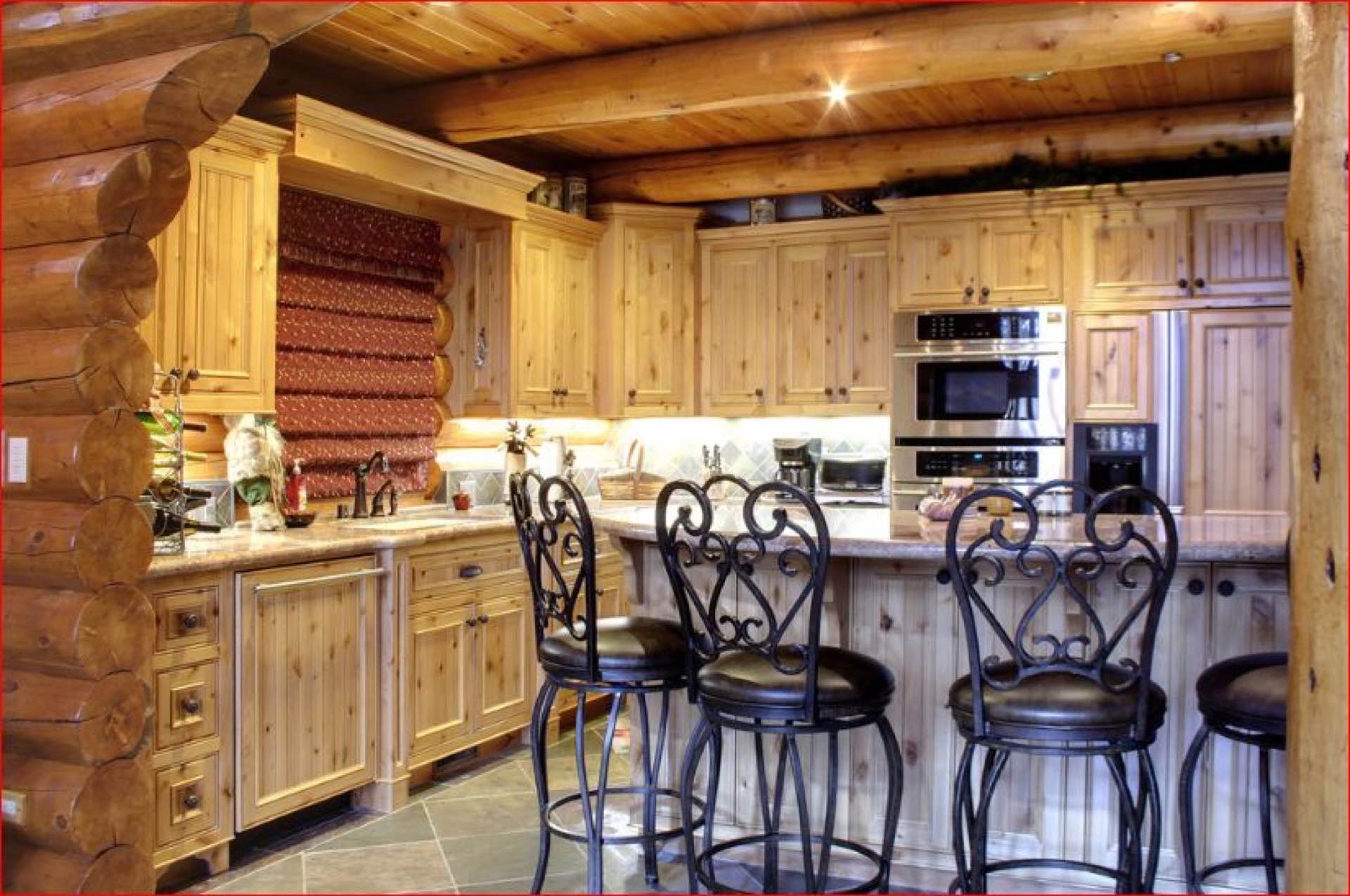 Sierra custom log home photo