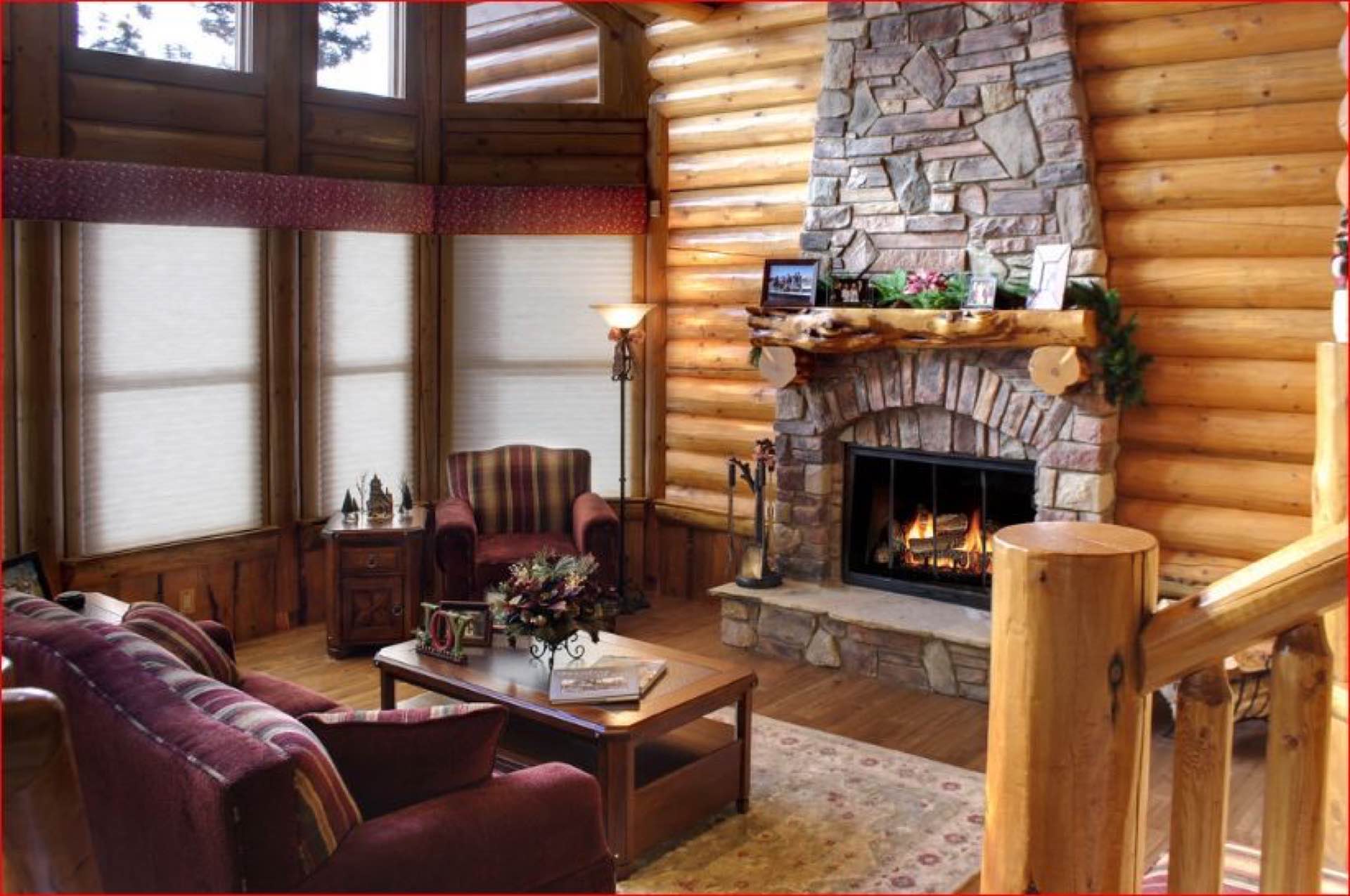 Sierra custom log home photo