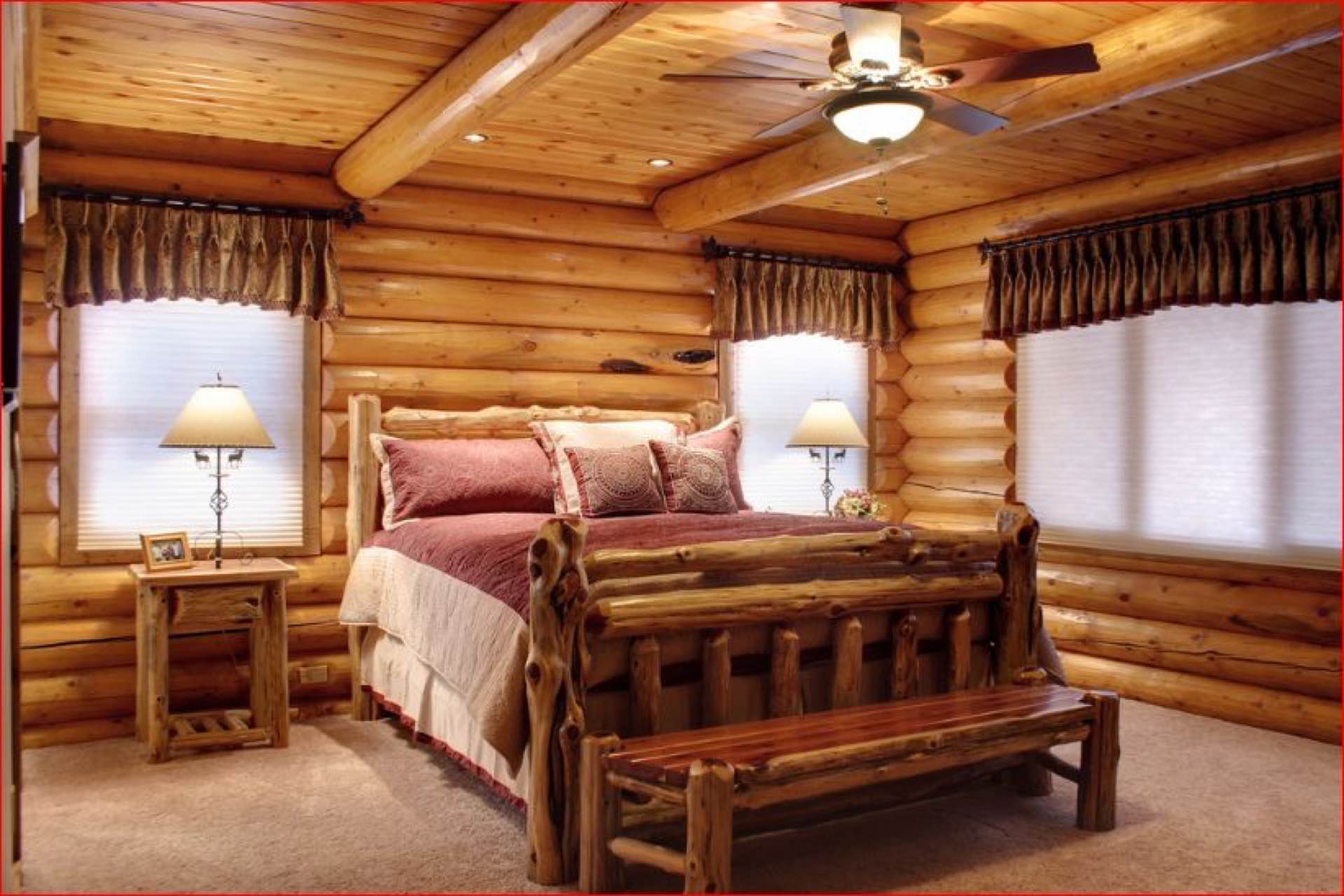 Sierra custom log home photo