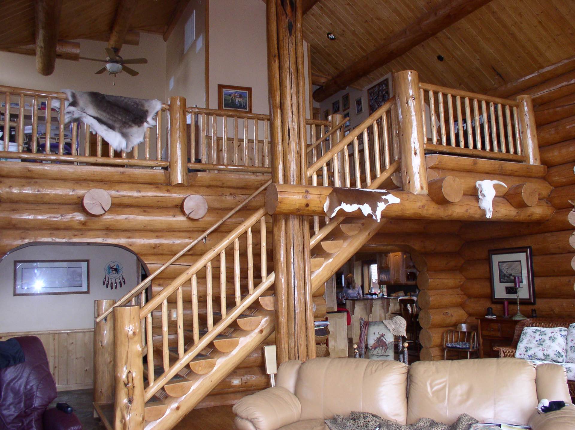 Sierra custom log home photo